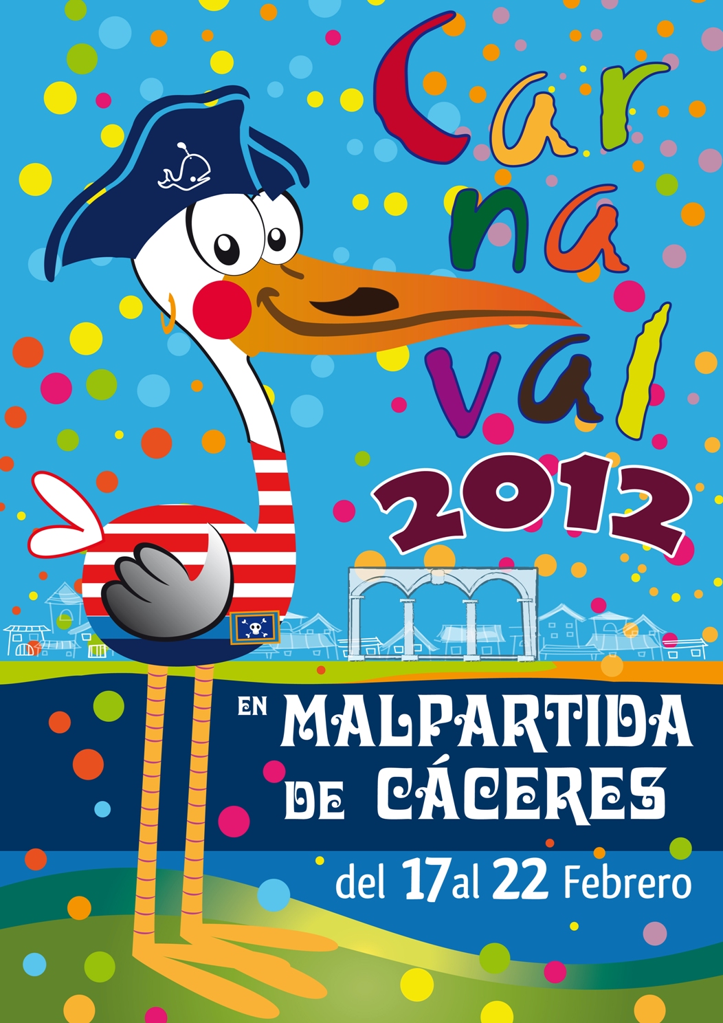"Volando al Carnaval", cartel ganador del concurso Carnaval-2012